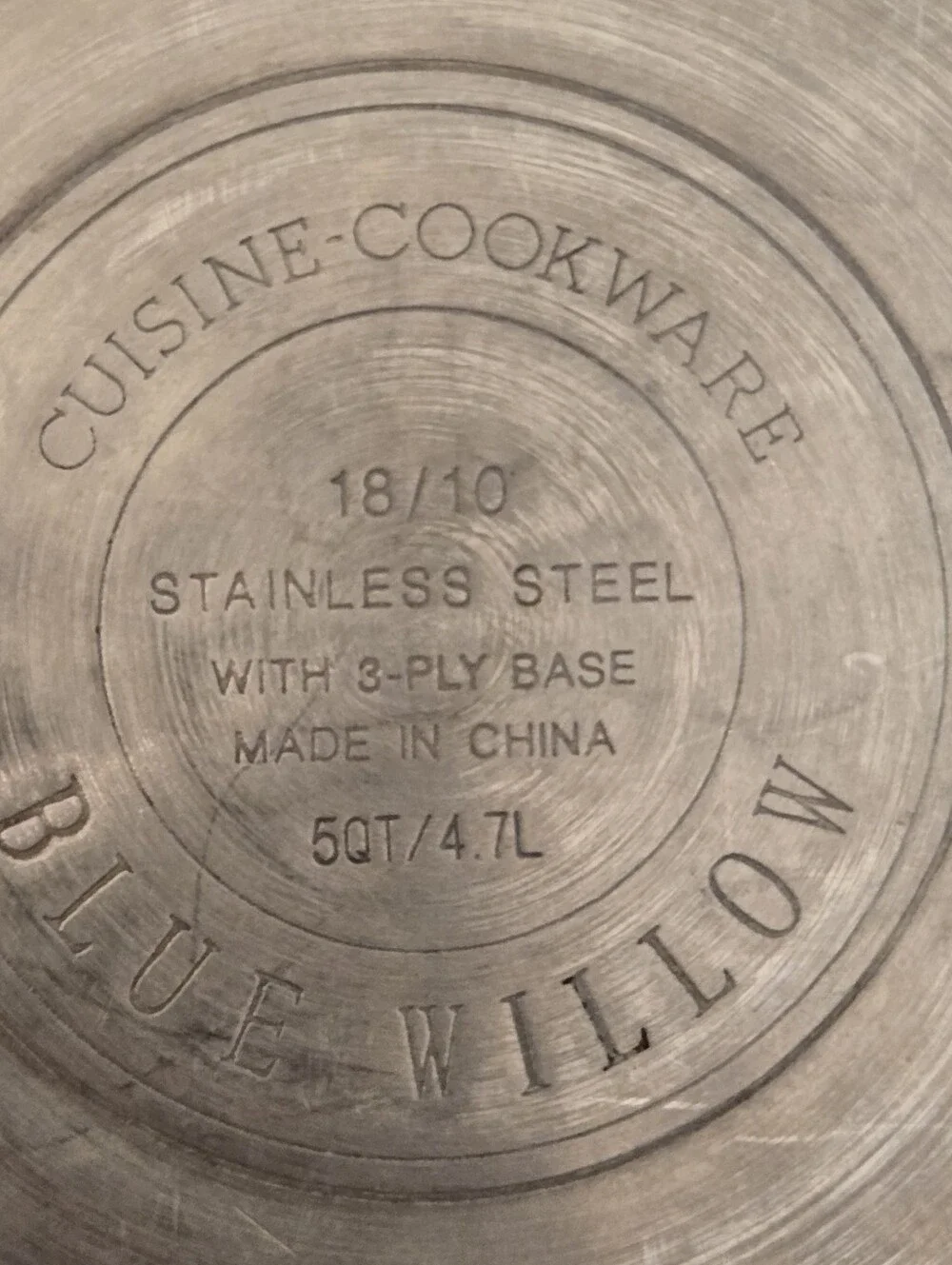 Blue Willow Stainless Stell Dutch Oven 5 QT